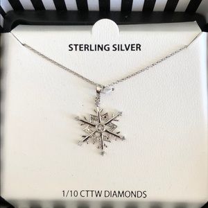 Sterling Silver Snowflake Necklace